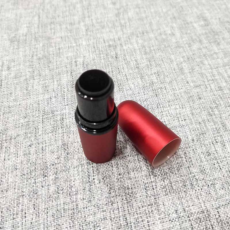 💄新品!!高質感DIY紅色磨砂子彈型口紅管空盒●手工自製空管/化妝品/唇管/唇膏/實拍/口徑12.1mm 子彈頭 彈頭-細節圖4