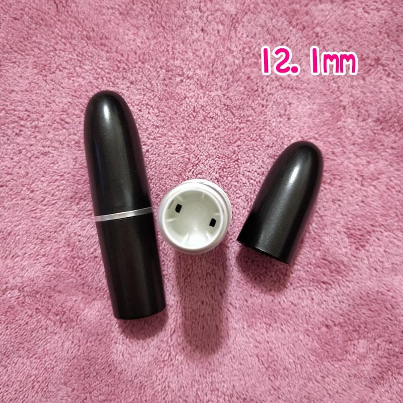 💄現貨!!高質感DIY黑色子彈型口紅管空盒●手工自製空管/化妝品/唇管/唇膏/實拍/口徑12.1mm 子彈頭 彈頭-細節圖3