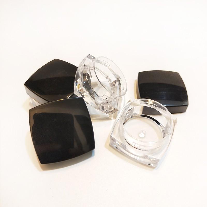 ●現貨!!3g/5g黑色方形小容量空盒●化妝品 保養品 多用途收納盒 3克 5克 實拍 空盒 空瓶 小容量 黑蓋-細節圖2