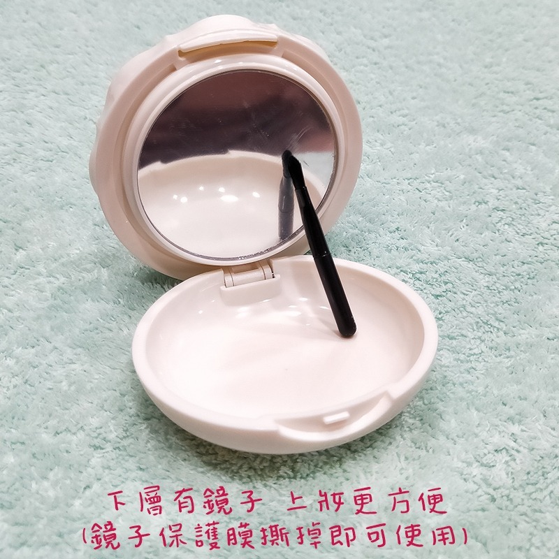 ●超可愛現貨!!白色花瓣五格雙層口紅盒~附鋁格唇刷~~高質感帶鏡口紅攜帶分裝空盒●填裝小物/多色攜帶/收納/唇膏-細節圖5