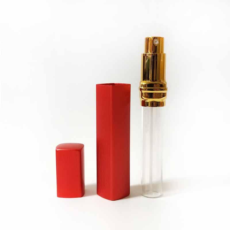 ●攜帶方便!!12ml方形鋁製外殼攜帶式香水噴霧玻璃空瓶●水霧細霧式香水香味附蓋子分裝瓶罐/出國旅行/收納 噴瓶 旅行用-細節圖5