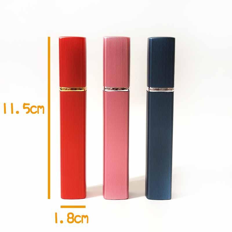 ●攜帶方便!!12ml方形鋁製外殼攜帶式香水噴霧玻璃空瓶●水霧細霧式香水香味附蓋子分裝瓶罐/出國旅行/收納 噴瓶 旅行用-細節圖6