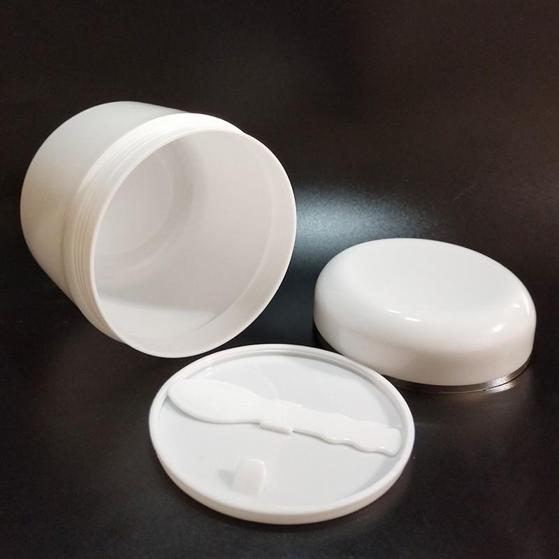 ●現貨!!300g圓肩白色面霜罐 含墊片附挖棒一支 空瓶 瓶瓶罐罐  分裝罐 工廠批發 300ml 寬口瓶 分裝瓶-細節圖7