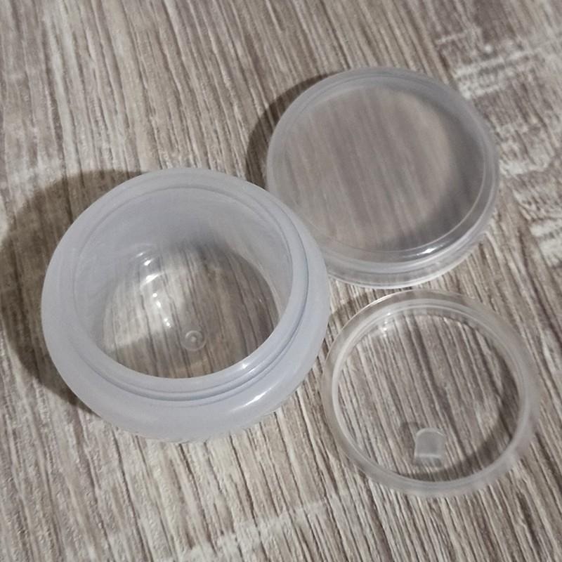 ●出遊必備!!10g/20g半透明圓肩塑膠空瓶●乳霜眼霜分裝塑料瓶罐/分裝罐/分裝瓶/收納 實拍 膏霜罐 膏瓶 蘑菇瓶-細節圖3