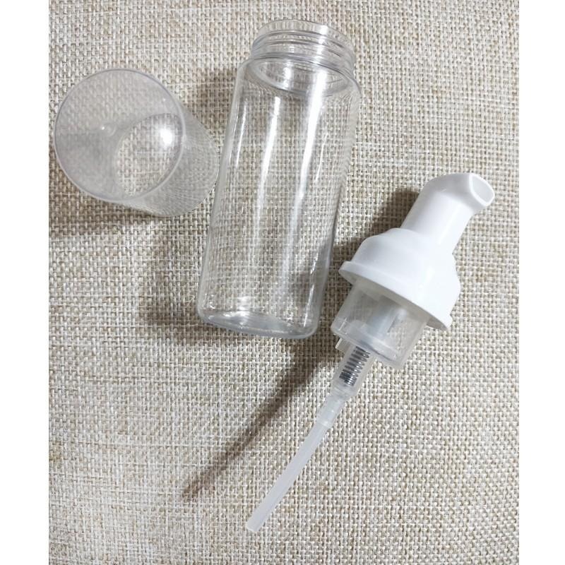 ●好用易起泡!!50ml圓形瓶身加厚透明打泡瓶 慕斯瓶 空瓶●臉部清潔 起泡瓶/塑料瓶/清潔起泡/泡泡瓶 分裝 壓瓶-細節圖5