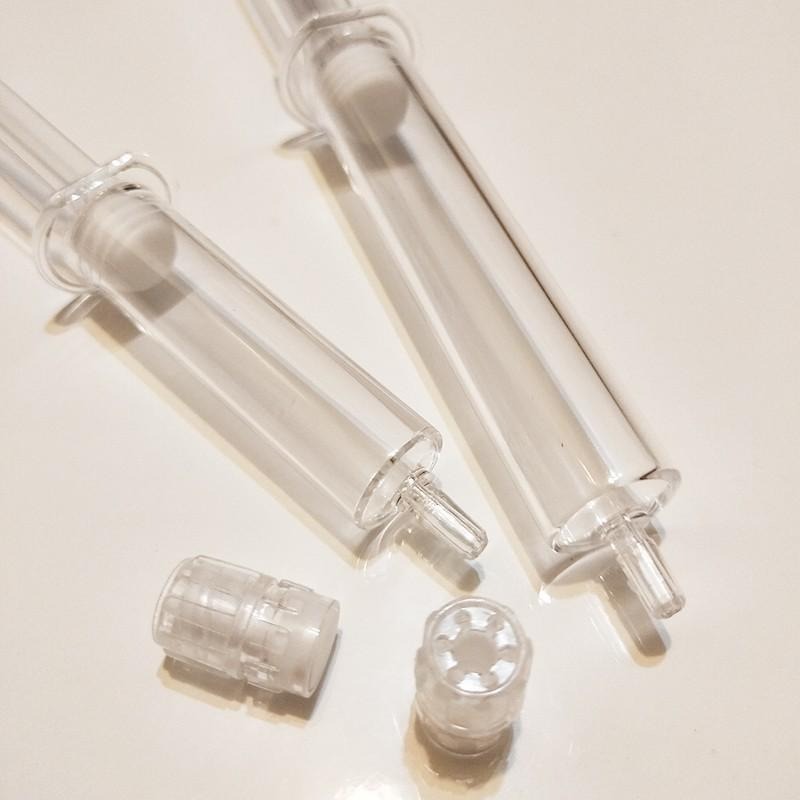 ●分裝工具!!壓克力水光針分裝針管空瓶5ml/10ml●小口徑小瓶分裝 空瓶 推筒 針筒 乳液 保養品 眼霜 塗抹式-細節圖2