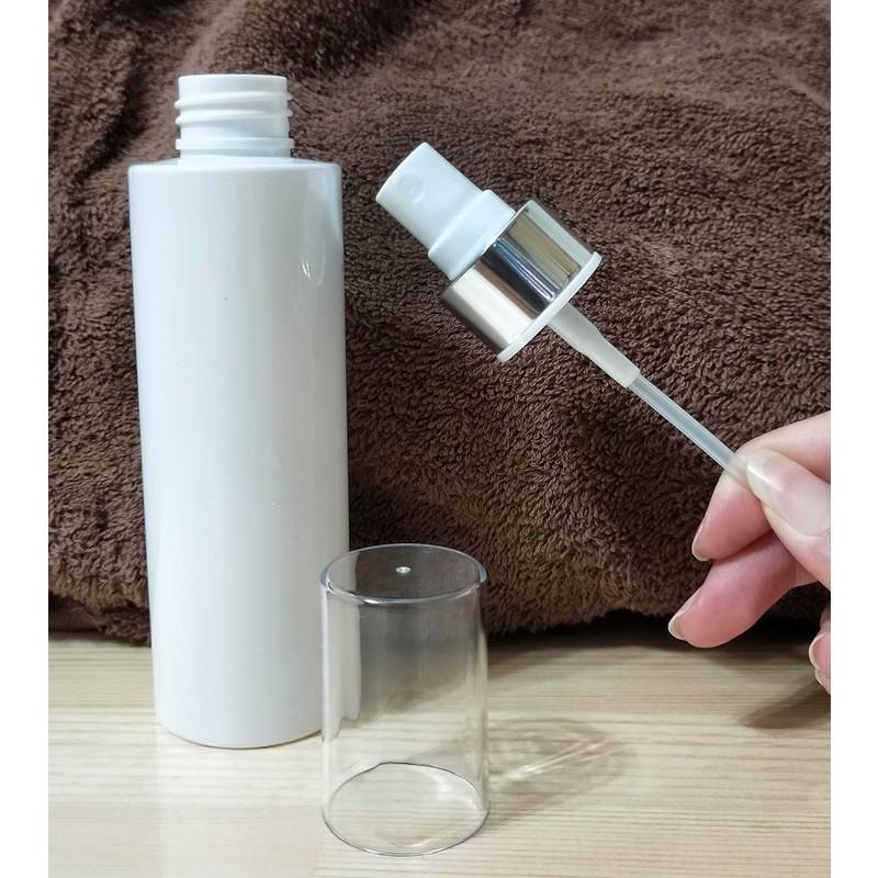 ●高級D款平肩噴霧空瓶150ml~白色塑膠空瓶含蓋子!!分裝收納 噴瓶 氧化鋁噴頭 分裝瓶 噴瓶 噴霧頭-細節圖3