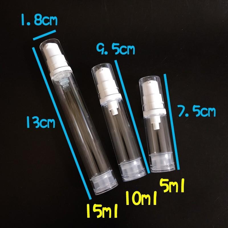 ●熱銷七千瓶!!白色真空按壓瓶5ml/10ml/15ml乳液真空瓶~透明瓶/精華液/保養品分裝/旅行收納~白色乳液空瓶-細節圖5