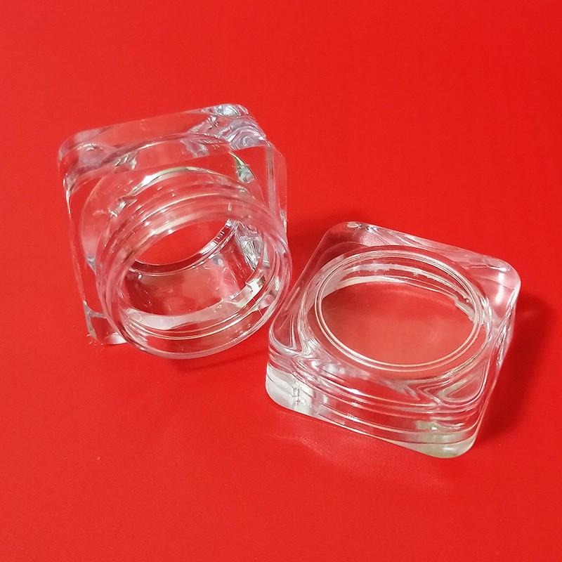 ●超美!!5g方形透明壓克力面霜空罐●5ml 膏霜罐 膏瓶 乳霜類 旅行分裝收納 空瓶 分裝瓶 實拍 分裝罐-細節圖2