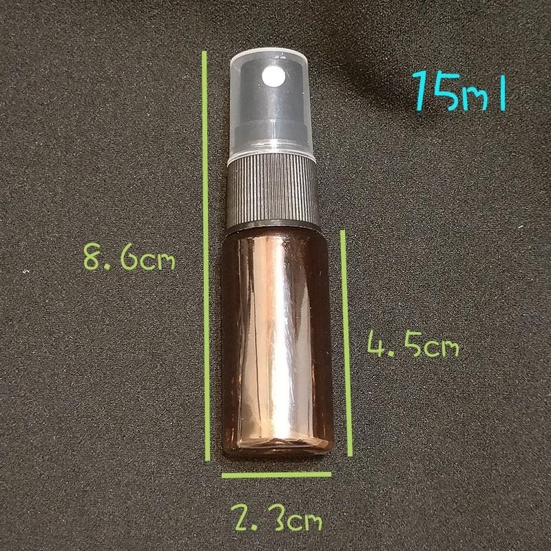 ●分裝好物!!黑色噴頭茶色瓶身15ml噴霧空瓶●含蓋子/水霧細霧式分裝瓶罐 防蚊液/出國旅行/收納 噴頭 噴瓶 攜帶瓶-細節圖3
