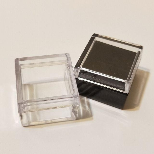 ●多功能小盒!!5g豆腐塊正方形小容器分裝盒 黑色 面霜/眼霜/美甲亮片/眼影/口紅●旅行分裝收納空瓶 5ml透明-細節圖2