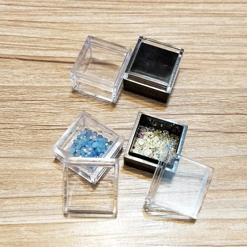 ●多功能小盒!!5g豆腐塊正方形小容器分裝盒 黑色 面霜/眼霜/美甲亮片/眼影/口紅●旅行分裝收納空瓶 5ml透明-細節圖6
