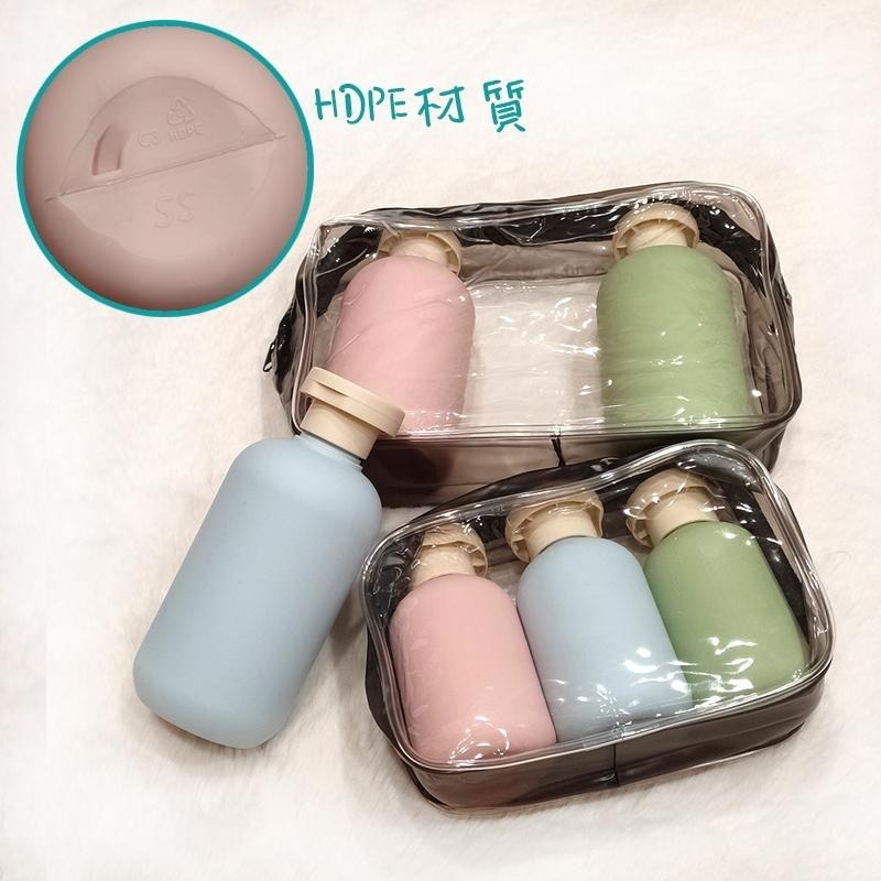 ●出遊去!!100ml/200ml馬卡龍色3件旅行組附贈防水袋●翻蓋瓶 擠壓瓶 旅行分裝瓶 分裝罐 軟管 盥洗用品-細節圖6