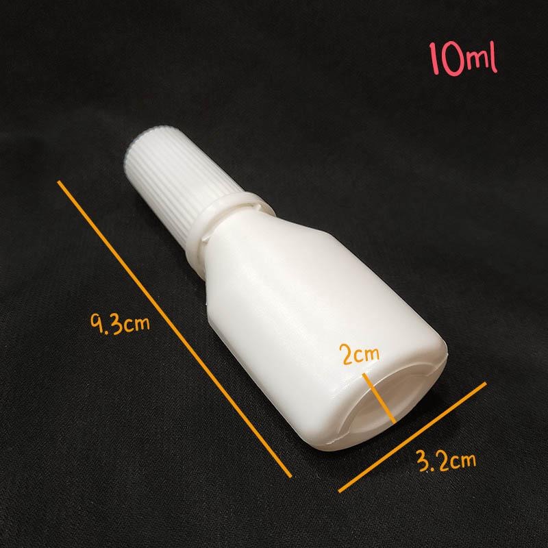 ●全新獨立包裝乾淨衛生!!10ml粉末分裝白色空瓶●粉末空瓶 擠壓瓶 乾粉瓶 HDPE 隨身瓶 攜帶瓶  四件組-細節圖5