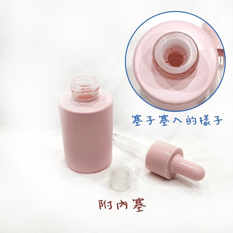 ●療癒系!!30ml馬卡龍色玻璃滴管瓶 四色可挑 平肩玻璃瓶 加厚瓶身 糖果色 滴管 精油 保養品分裝-細節圖5