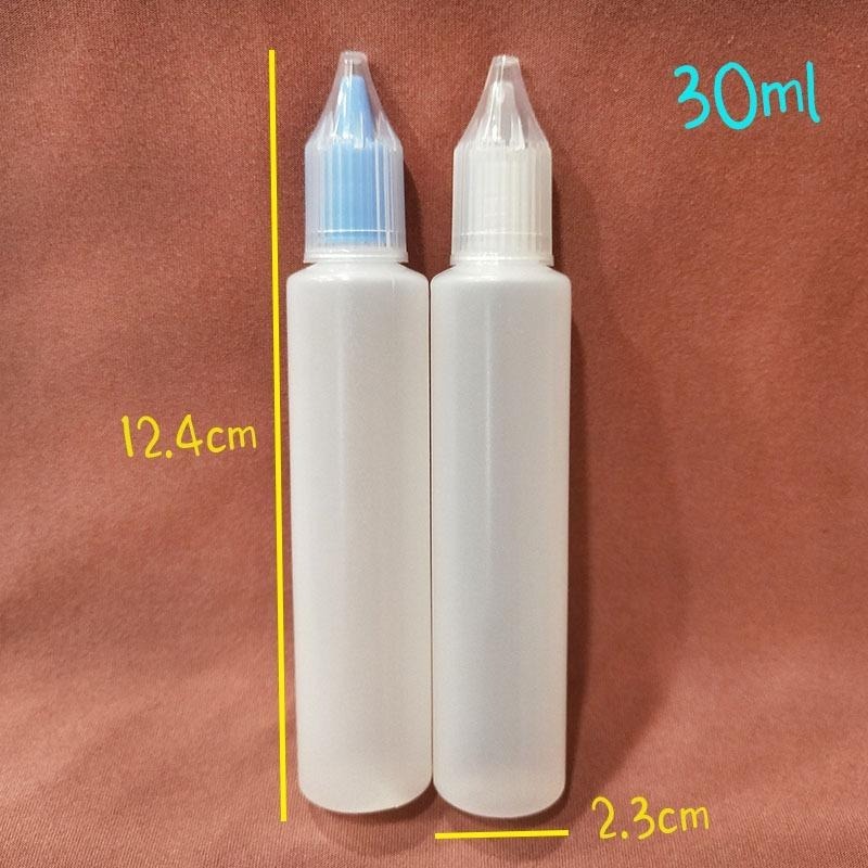 ●壓旋蓋!!透明蓋30ml圓柱軟式擠壓分裝瓶●防盜蓋 尖嘴瓶 塑膠材質 保養品 空瓶擠壓瓶 分裝瓶 油類小空瓶 分裝罐-細節圖5