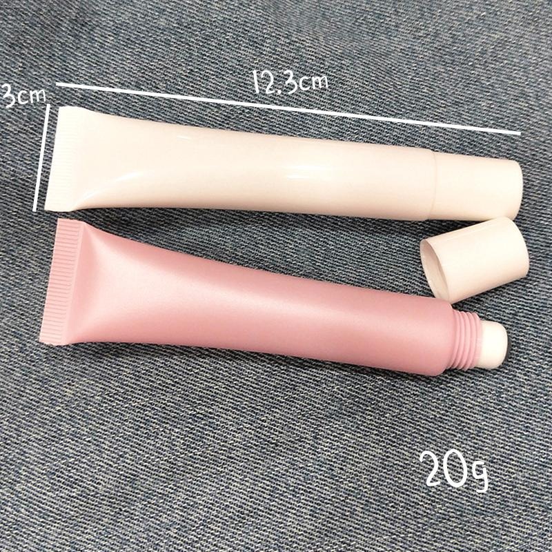 ●超美!!20g不鏽鋼滾珠分裝軟管擠壓空瓶●磨砂粉色 白色 按摩滾珠 精油 護膚品 批發工廠 實拍 分裝瓶-細節圖6
