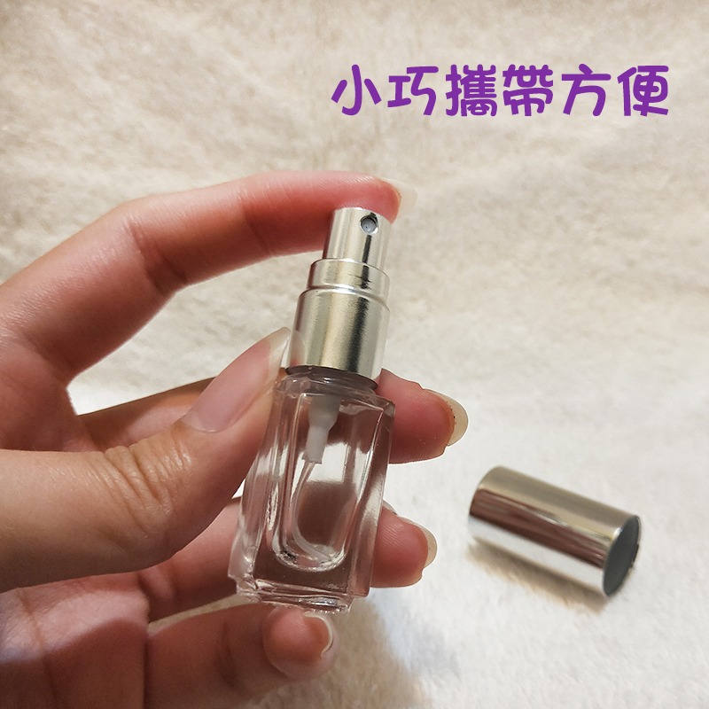 ●小容量!!銀色蓋加厚瓶身香水分裝方形玻璃噴霧3ml空瓶●玻璃瓶身附銀色蓋子~香水香氛小瓶裝-細節圖6