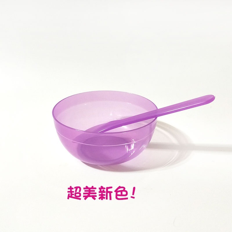 ●超美紫色面膜碗+挖棒●一組超划算 挖棒+面膜碗套組 DIY調膜工具 美容工具 軟碗 面膜勺 挖取棒-細節圖2
