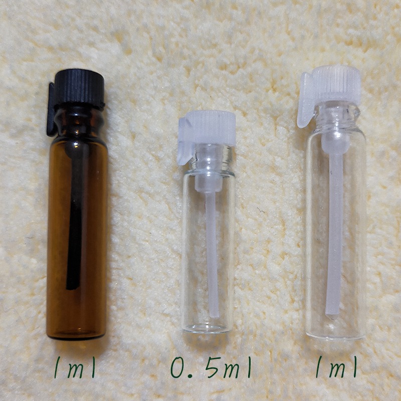 ●香水小樣分裝!!茶色/透明0.5ml1ml2ml3ml試管香水分裝玻璃小香空瓶●玻璃瓶身試香瓶 小樣品試用/針管瓶-細節圖3