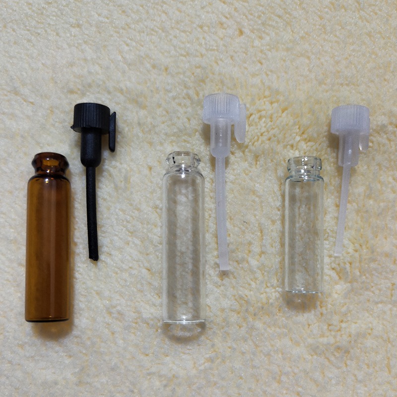 ●香水小樣分裝!!茶色/透明0.5ml1ml2ml3ml試管香水分裝玻璃小香空瓶●玻璃瓶身試香瓶 小樣品試用/針管瓶-細節圖6
