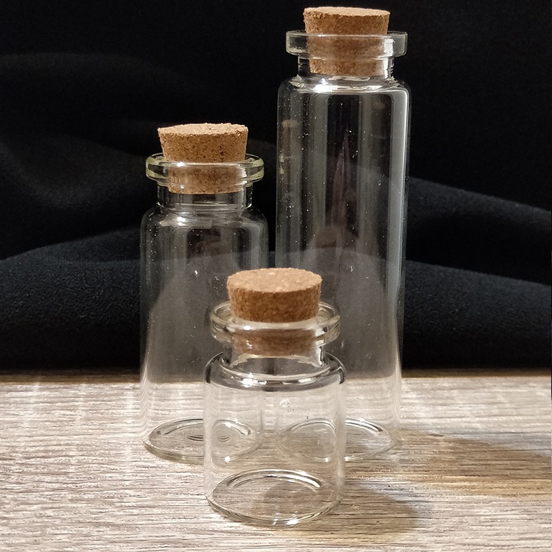 ●手作紀念品!!軟木塞玻璃空瓶~三種大小圓瓶許願瓶~裝沙/星沙/心願瓶/漂流瓶/裝飾/精緻小物/送禮/文創 可愛 手作-細節圖2