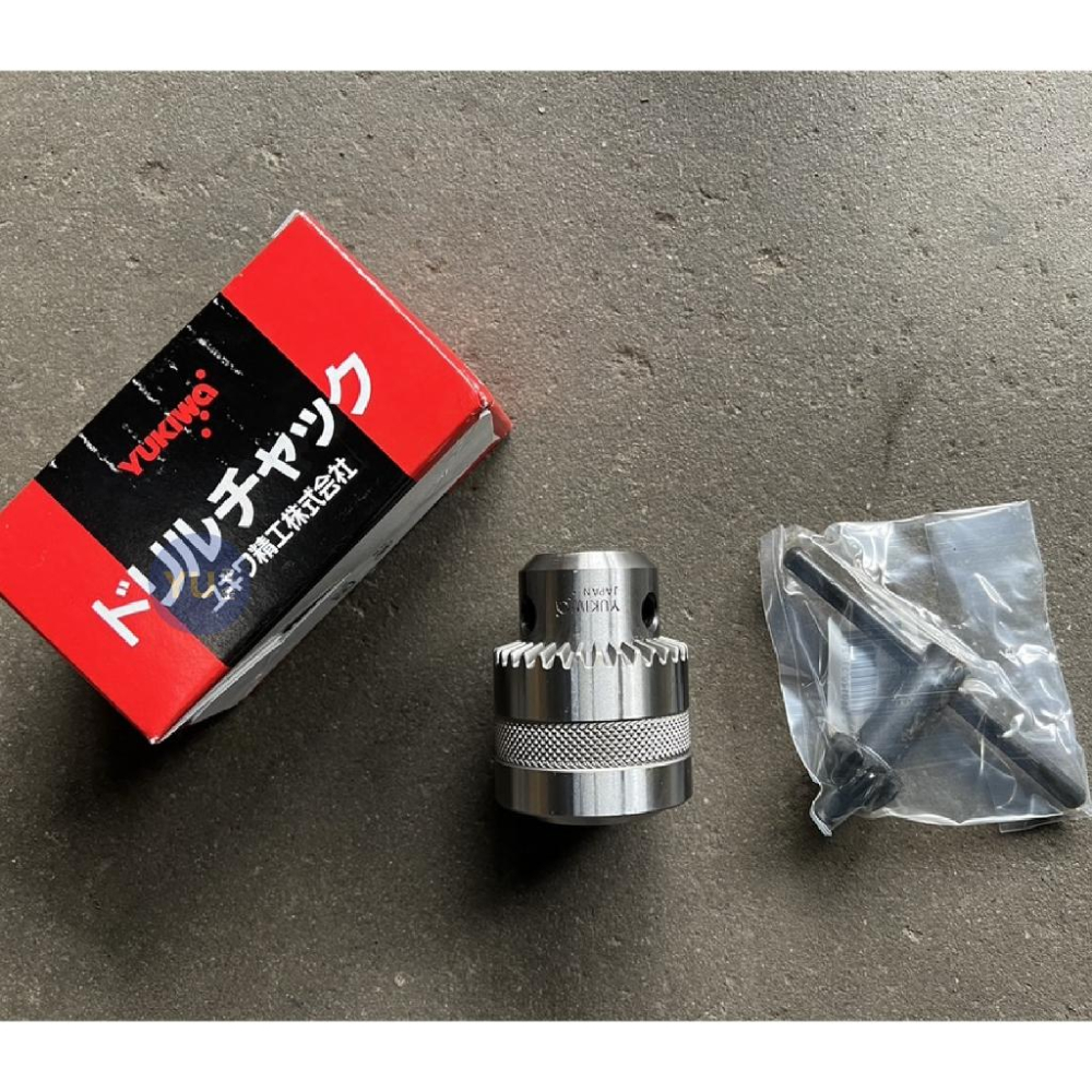 ［小宇五金］日本 YUKIWA 夾頭 鑽夾頭 含夾頭板手 四分 1.2～13mm DC13 JT6 鑽床-細節圖2