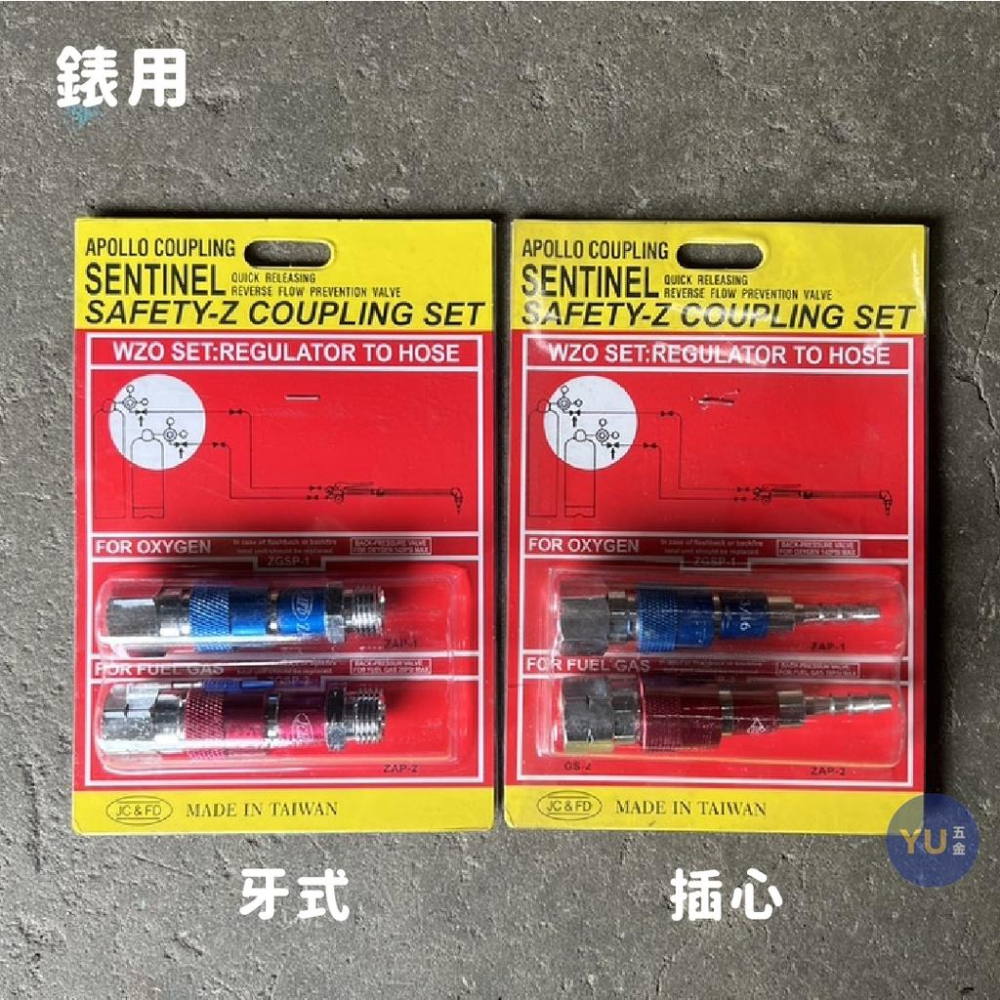［小宇五金］防爆接頭 防爆快速接頭 表用 切用 牙式 插心 防逆火 回火 防爆中切 雙色管用 熔接用具 鋼瓶錶-細節圖2