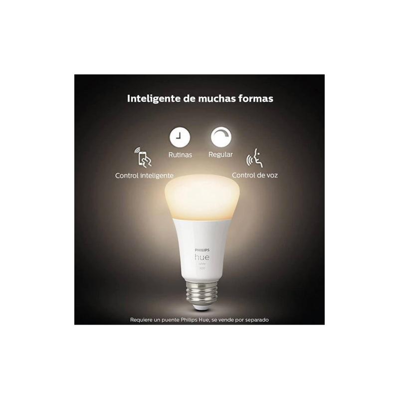 [福利品出清］飛利浦Philips Hue 含橋接器2-Pack White A19  Bulb Starter Kit-細節圖2