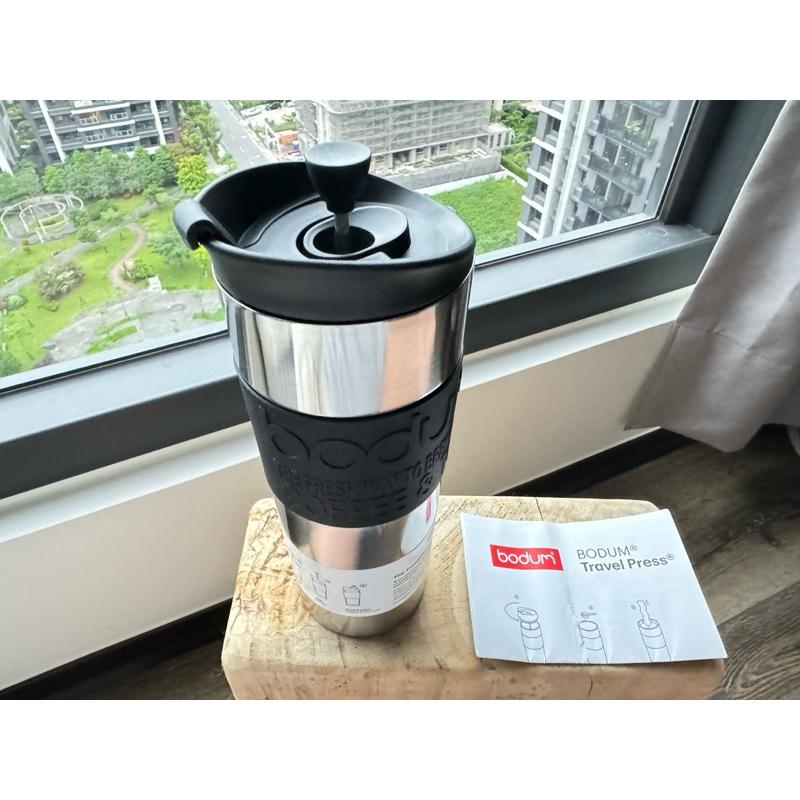 [福利品出清］Bodum濾壓式不鏽鋼隨行杯 旅行用-細節圖5
