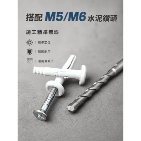 £特賣中 台灣製造 敲擊式尼龍釘/快速釘/利格釘/尼龍敲釘/壁虎套快速釘白鐵/黑鐵（200支/包）-細節圖2