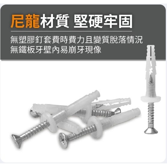£特賣中 台灣製造 敲擊式尼龍釘/快速釘/利格釘/尼龍敲釘/壁虎套快速釘白鐵/黑鐵（200支/包）-細節圖3