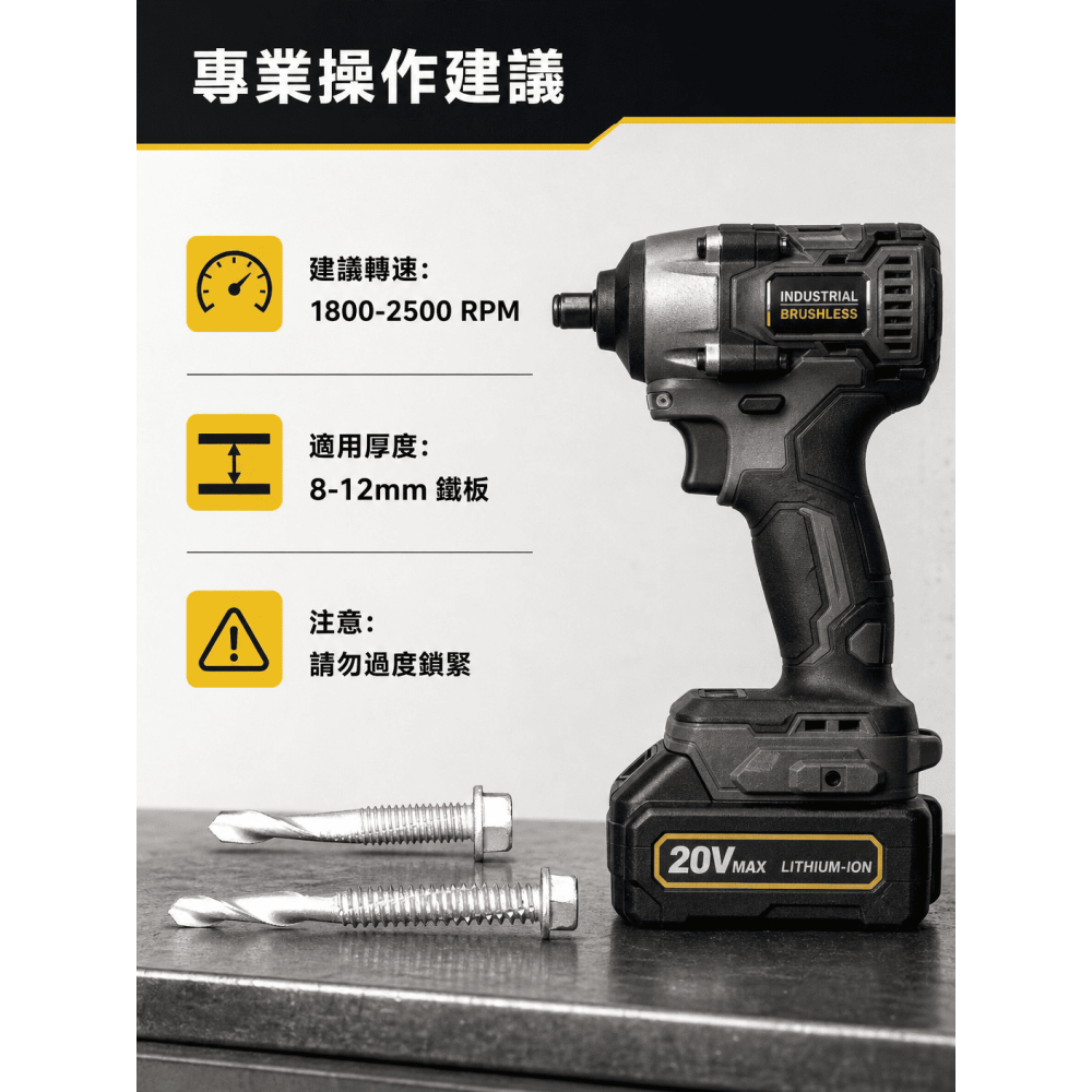 厚鐵板螺絲 H型鋼 槽型鐵 自攻螺絲 六角華司頭 螺旋尾S形5號尾 螺絲 可鑽12MM厚板-細節圖6