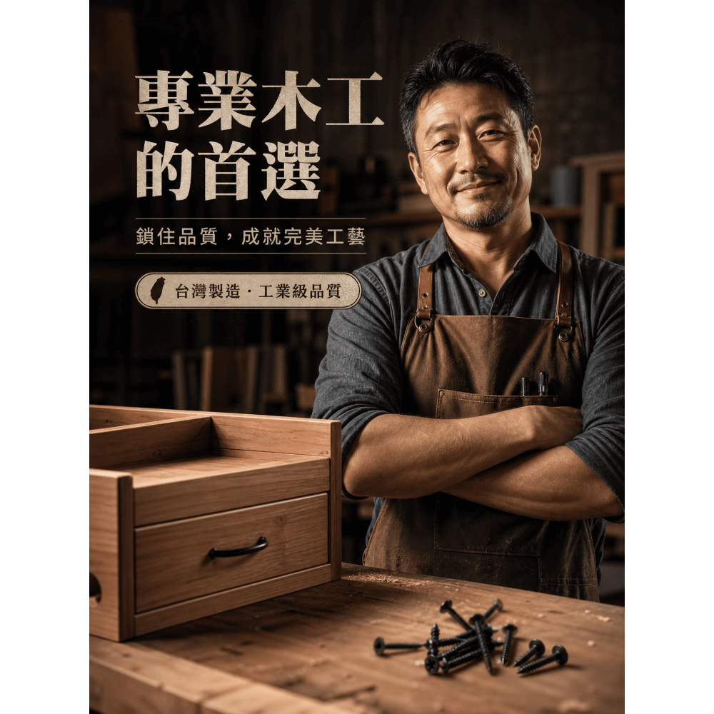 木螺絲 喇叭頭(鎖南方松專用) 黑磷 可鎖各類木頭使用 木頭螺絲 粗牙-細節圖9
