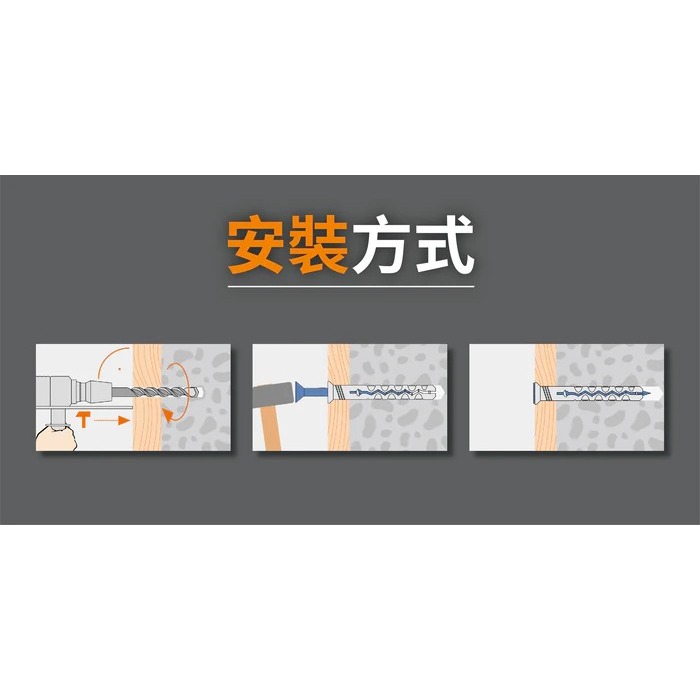 台灣製造 敲擊式尼龍釘/快速釘/利格釘 M5X30 整箱(200支X40包)優惠賣場-細節圖2