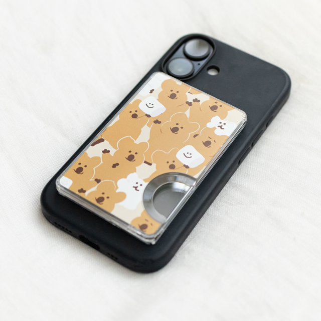 全新韓國現貨！DINOTAENG Magsafe Card Wallet 磁吸卡夾 卡夾 手機卡夾 磁吸-細節圖2