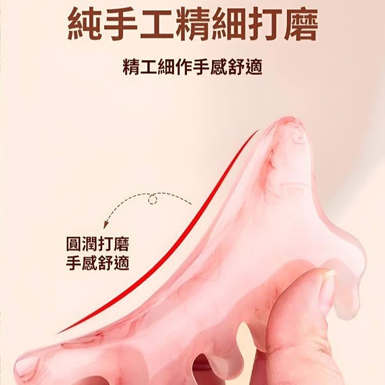 粉色小海豚多功能刮痧按摩梳-細節圖7