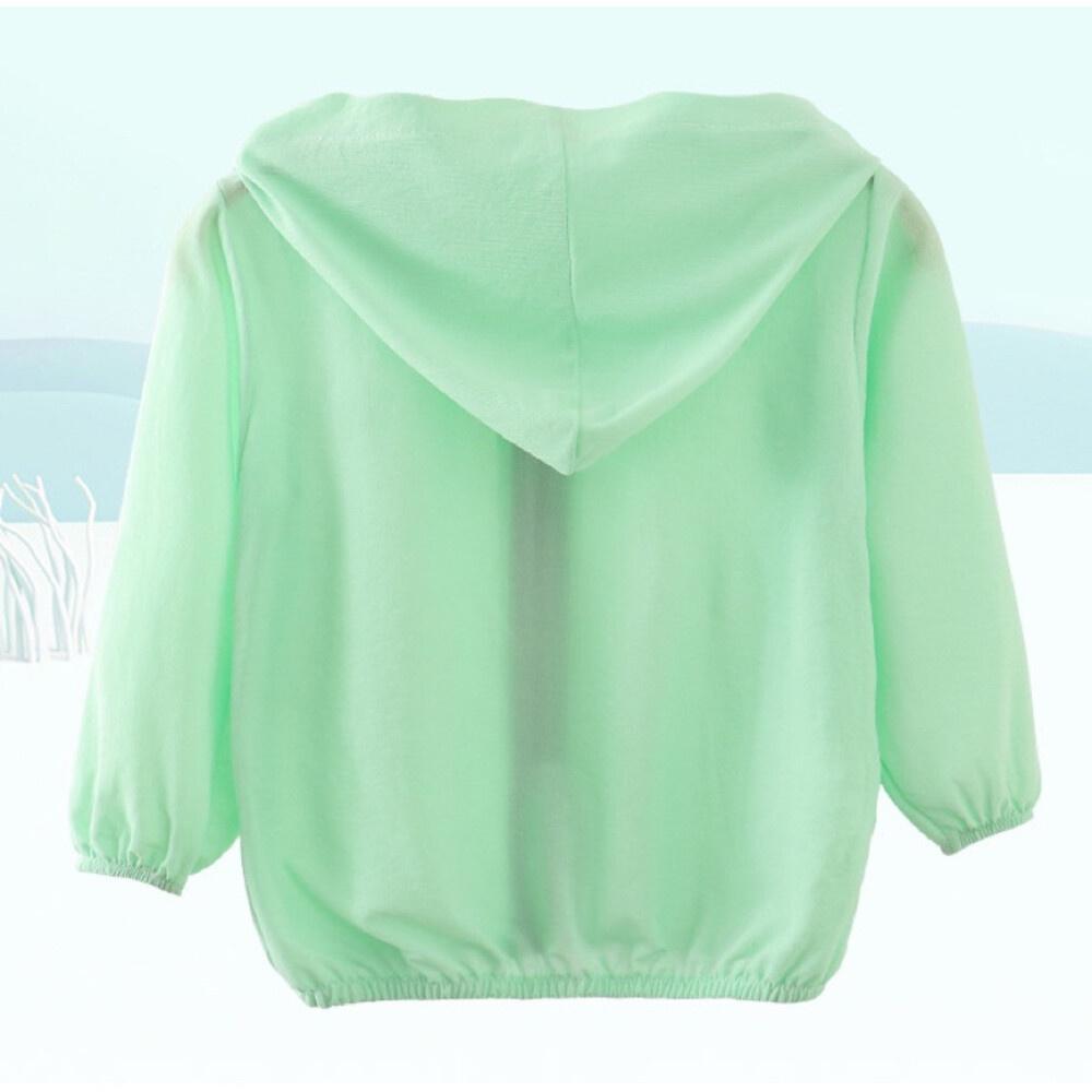 ✨台灣現貨免運✨ 兒童防曬外套 涼感外套 冰絲外套 連帽外套 遮陽 兒童薄外套-細節圖7