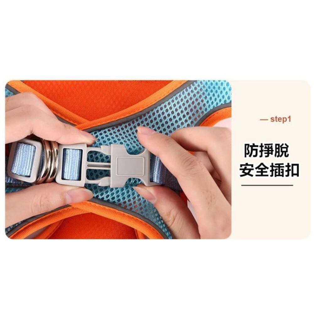 ✨台灣現貨 ✨ 寵物胸背帶 寵物牽引繩 狗狗胸背帶 貓咪胸背帶 防暴衝胸背帶 背心胸背帶  貓背心 狗背心-細節圖3