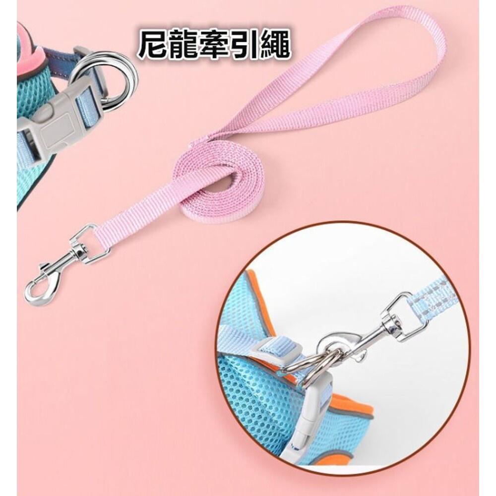 ✨台灣現貨 ✨ 寵物胸背帶 寵物牽引繩 狗狗胸背帶 貓咪胸背帶 防暴衝胸背帶 背心胸背帶  貓背心 狗背心-細節圖5