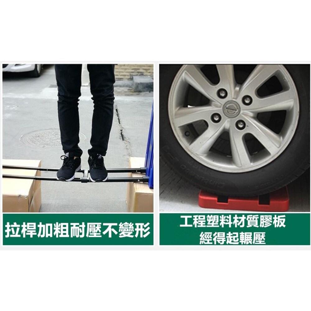🔥台灣出貨免運🔥 升級款靜音輪 板車 手推車 手拉車 平板車 摺疊推車  搬運車-細節圖7