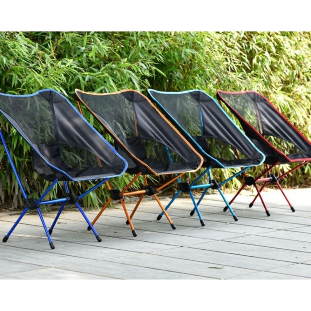 ✨台灣現貨免運✨ 露營椅 摺疊露營椅 月亮椅 加高款月亮椅  露營折疊椅 超輕量 折疊椅 登山椅 排隊椅 釣魚椅(附收納-細節圖8
