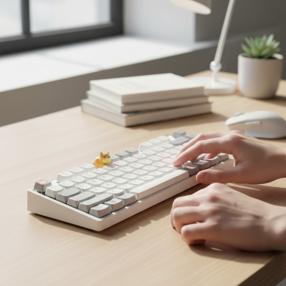 DESK FUN 嚴選｜可愛柴犬鍵帽 柴柴小狗 🐶 手工樹脂 辦公室治癒小物 寵物系桌搭 ESC鍵 收藏級-細節圖3