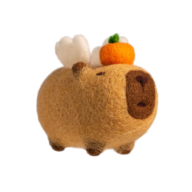 DESK FUN 嚴選｜羊毛氈 DIY 戳戳樂材料包 迷你飛天動物 快速上手 禮物 紓壓手作 鑰匙圈 玩偶吊飾 解壓-細節圖7