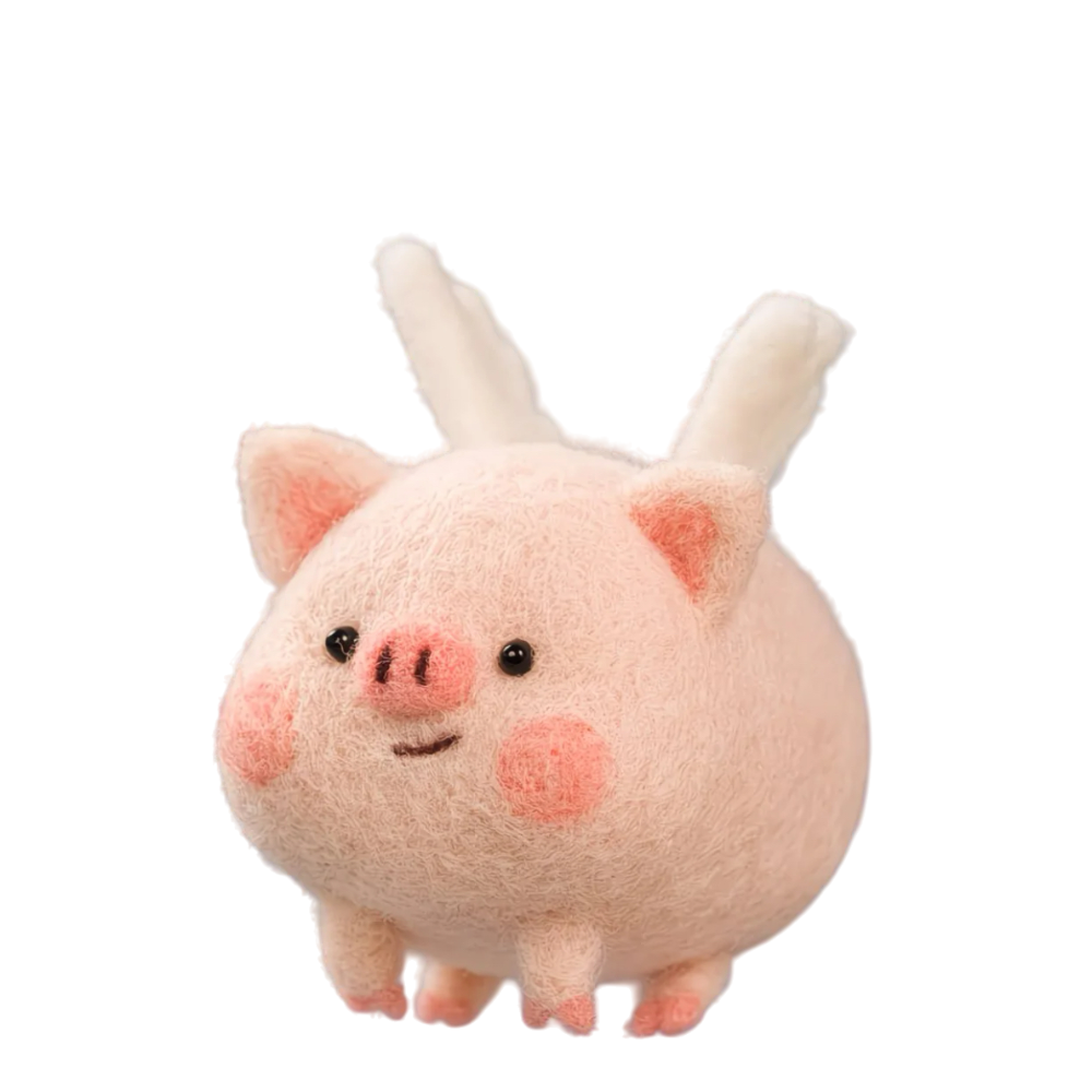 DESK FUN 嚴選｜羊毛氈 DIY 戳戳樂材料包 迷你飛天動物 快速上手 禮物 紓壓手作 鑰匙圈 玩偶吊飾 解壓-規格圖8