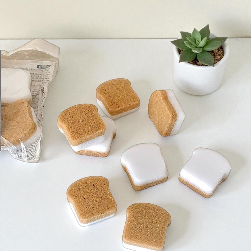 ✨【吐司造型魔力擦】散裝分裝 奈米海綿 神奇去污 清潔塊 科技海綿 洗碗刷 廚房水槽 縫隙清潔-細節圖2