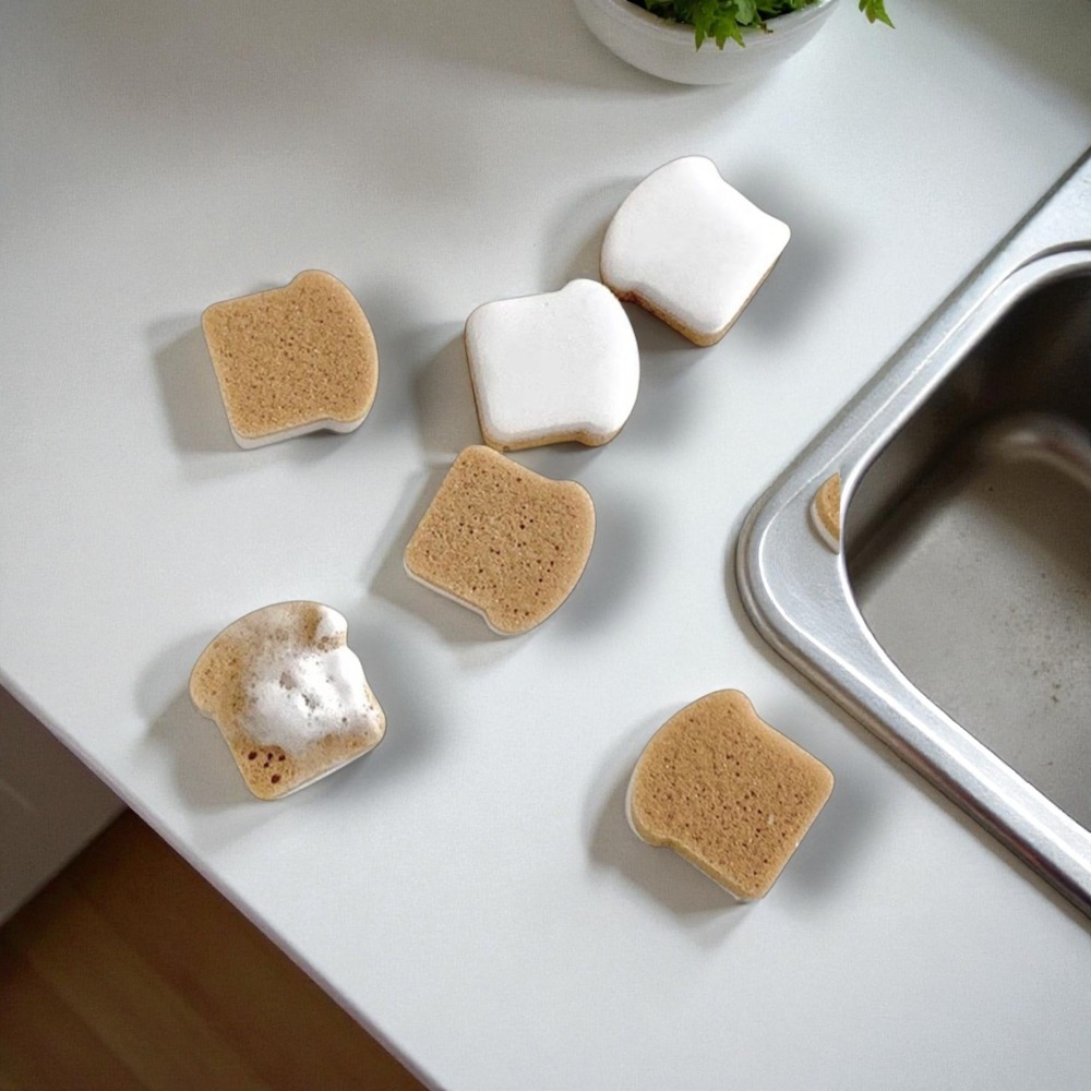 ✨【吐司造型魔力擦】散裝分裝 奈米海綿 神奇去污 清潔塊 科技海綿 洗碗刷 廚房水槽 縫隙清潔-細節圖3