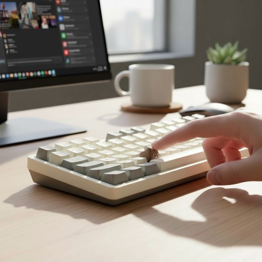 ✨【曲奇小貓鍵帽】甜點貓 立體樹脂鍵帽 手工塗裝 餅乾貓 Esc 鍵盤裝飾 貓奴療癒小物-細節圖2