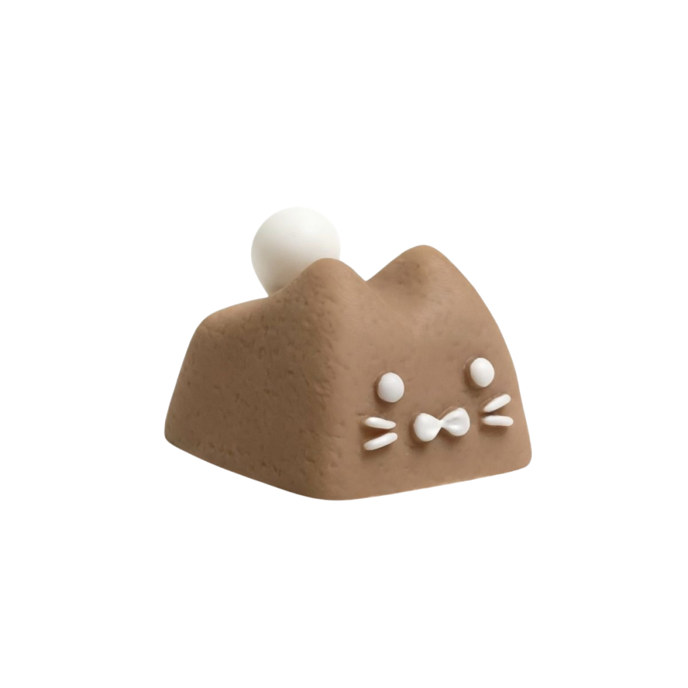 ✨【曲奇小貓鍵帽】甜點貓 立體樹脂鍵帽 手工塗裝 餅乾貓 Esc 鍵盤裝飾 貓奴療癒小物-細節圖4