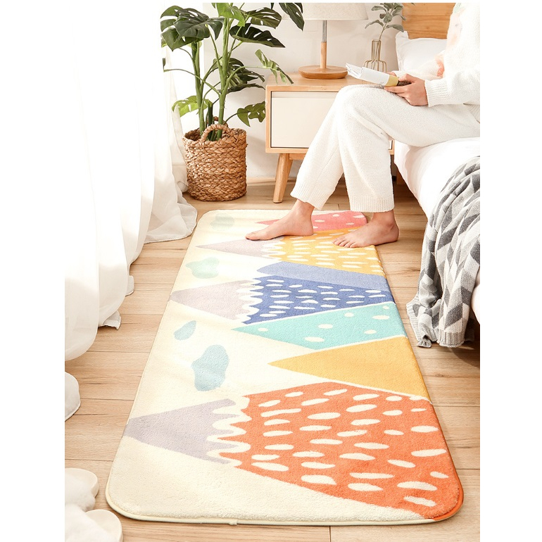 CY.繽紛卡通造型羊羔絨地墊、臥室門墊、地毯、腳踏墊 40*120cm-細節圖8